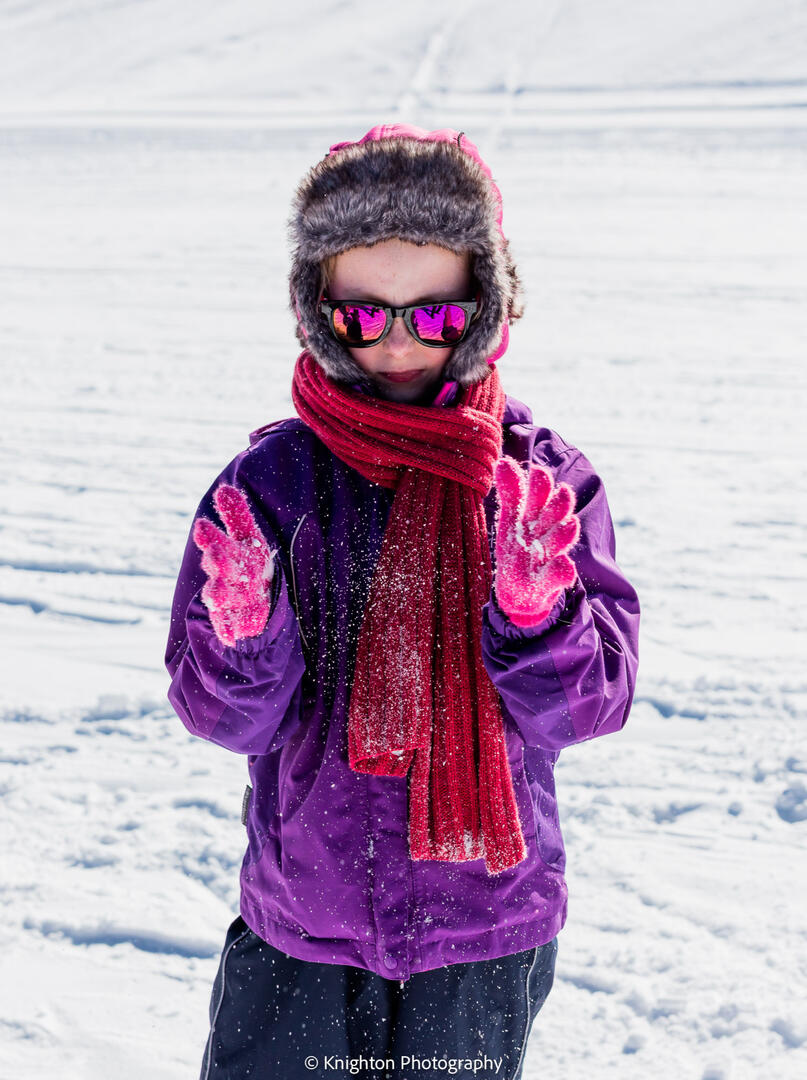 Snow fun portrait Snow fun portrait
